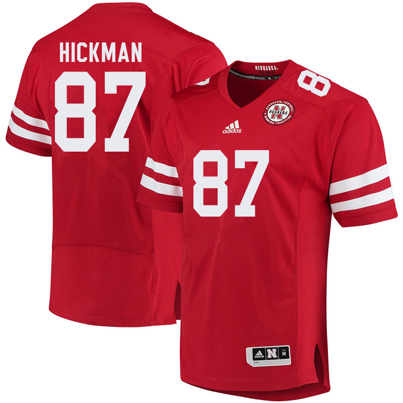 Men #87 Chris Hickman Nebraska Cornhuskers College Football Jerseys Sale-Red